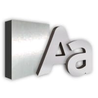 AluPlate Silver 20-40 Mm 135x200